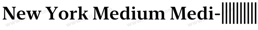 New York Medium Medi字体转换